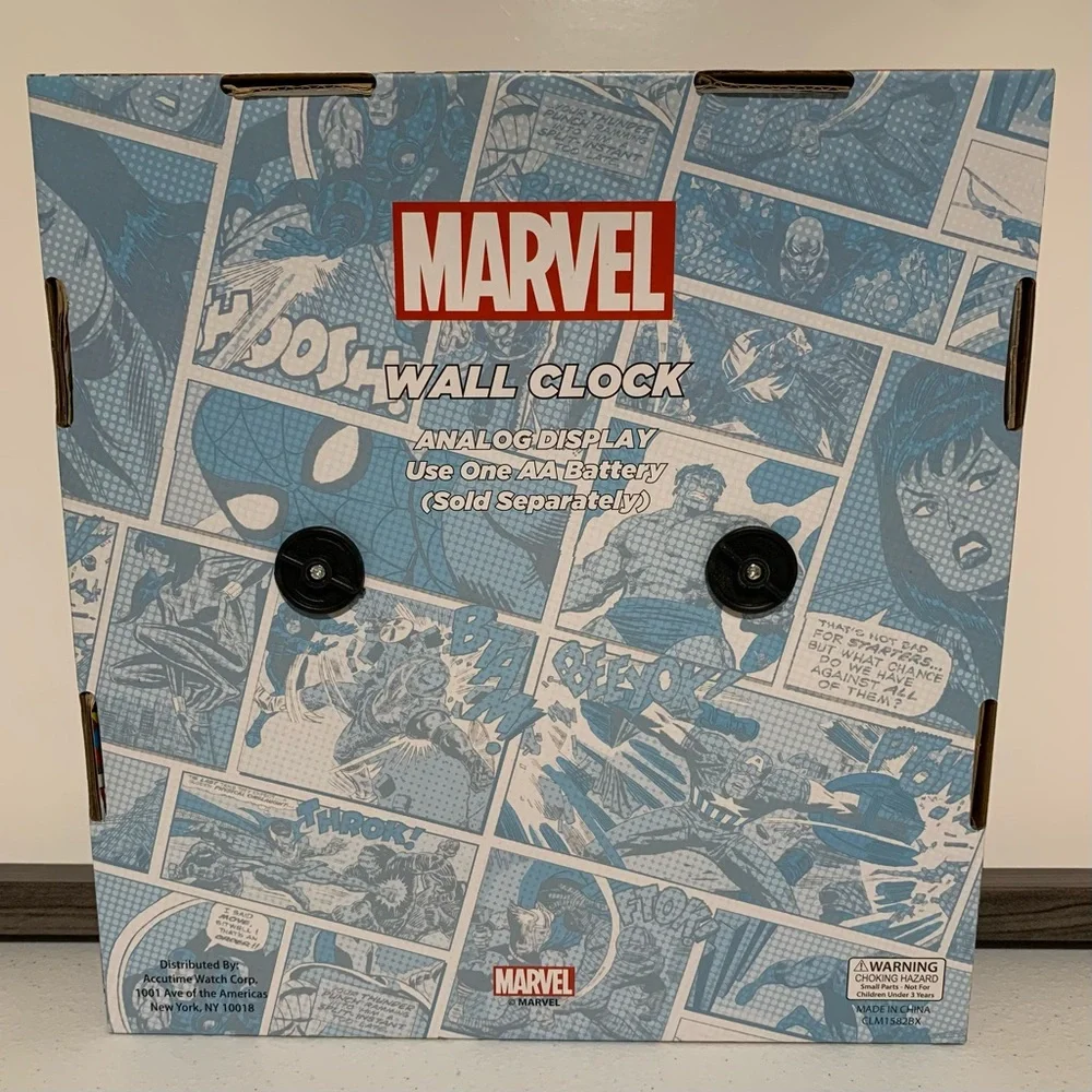 Marvel The Amazing Spider-Man Analog Wall Clock-NIB